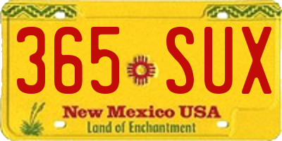 NM license plate 365SUX