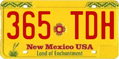 NM license plate 365TDH