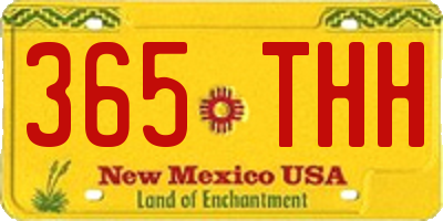 NM license plate 365THH