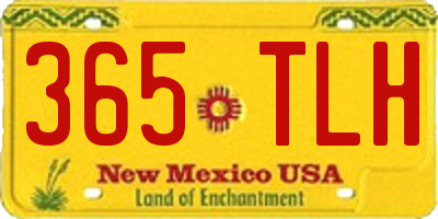 NM license plate 365TLH