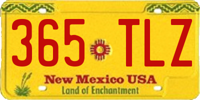 NM license plate 365TLZ