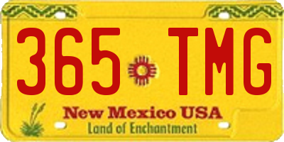 NM license plate 365TMG