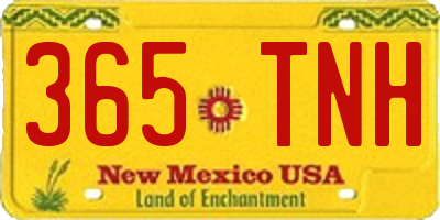 NM license plate 365TNH