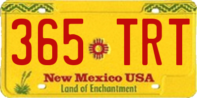 NM license plate 365TRT
