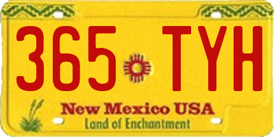 NM license plate 365TYH