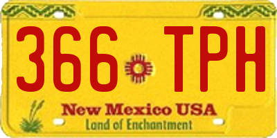 NM license plate 366TPH