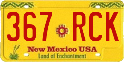 NM license plate 367RCK