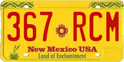 NM license plate 367RCM
