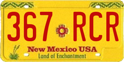 NM license plate 367RCR