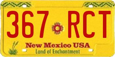NM license plate 367RCT