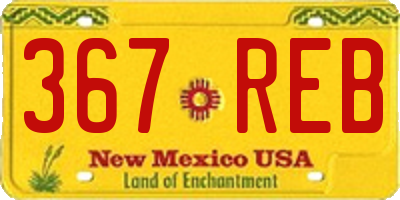 NM license plate 367REB