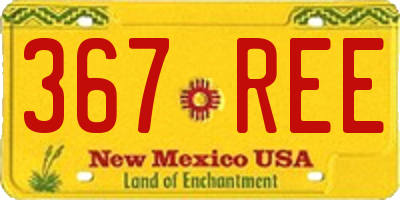 NM license plate 367REE