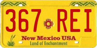 NM license plate 367REI