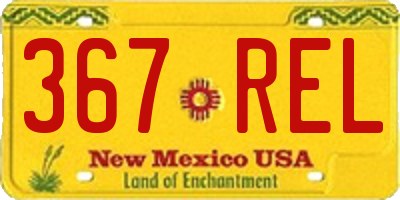 NM license plate 367REL