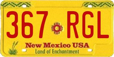 NM license plate 367RGL