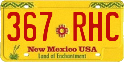 NM license plate 367RHC