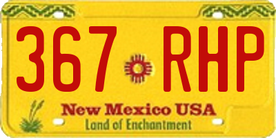 NM license plate 367RHP