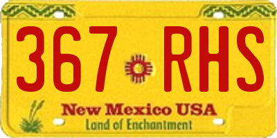 NM license plate 367RHS