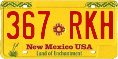 NM license plate 367RKH