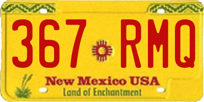 NM license plate 367RMQ