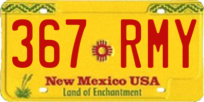 NM license plate 367RMY