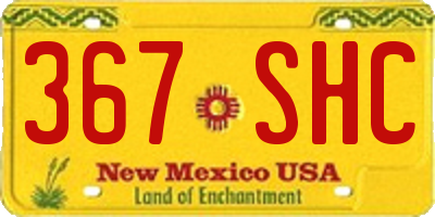 NM license plate 367SHC