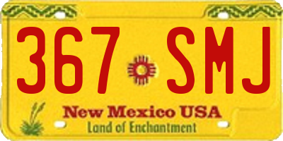 NM license plate 367SMJ
