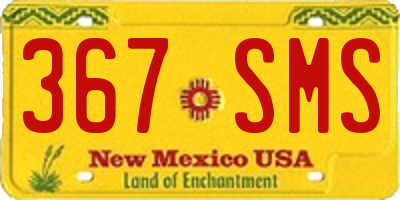 NM license plate 367SMS