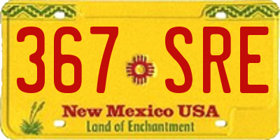 NM license plate 367SRE