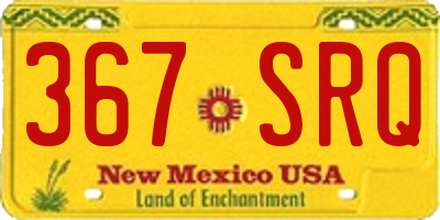 NM license plate 367SRQ