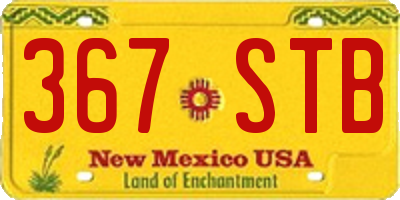 NM license plate 367STB