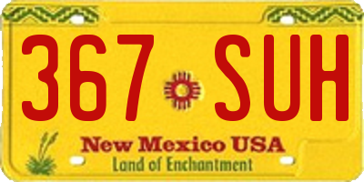 NM license plate 367SUH