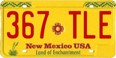 NM license plate 367TLE