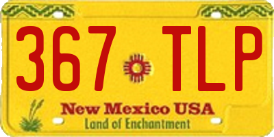 NM license plate 367TLP