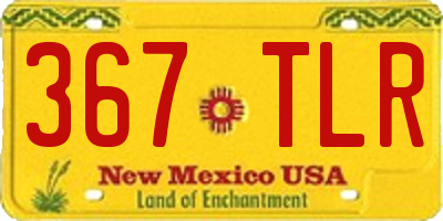 NM license plate 367TLR