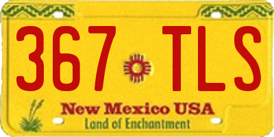NM license plate 367TLS