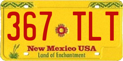 NM license plate 367TLT