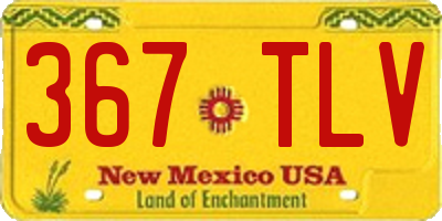 NM license plate 367TLV