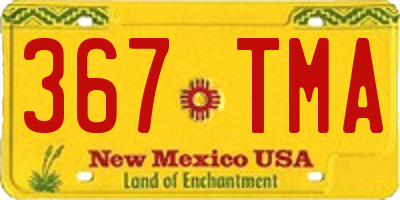 NM license plate 367TMA
