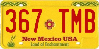 NM license plate 367TMB