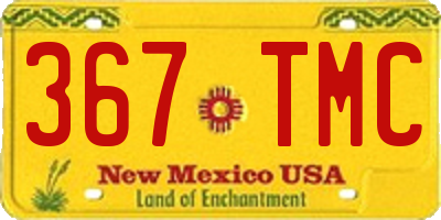 NM license plate 367TMC