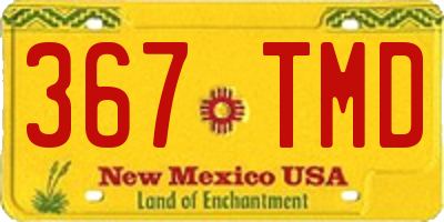 NM license plate 367TMD