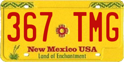 NM license plate 367TMG