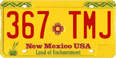 NM license plate 367TMJ