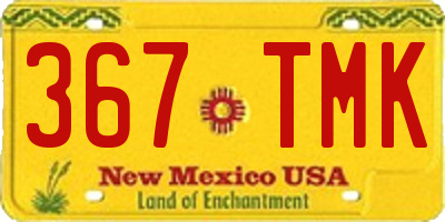 NM license plate 367TMK