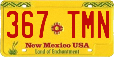 NM license plate 367TMN