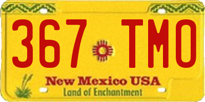 NM license plate 367TMO