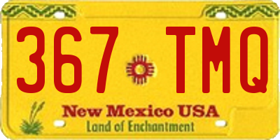 NM license plate 367TMQ