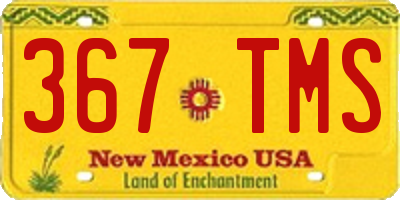 NM license plate 367TMS
