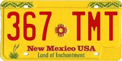 NM license plate 367TMT